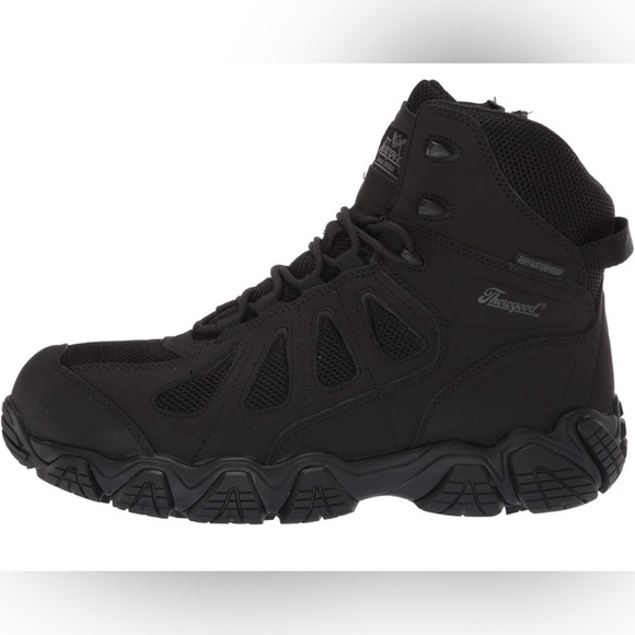 Thorogood Crosstrex Boots Men 13 Black Zipper Composite Toe Waterproof 6 Inch - Picture 8 of 13